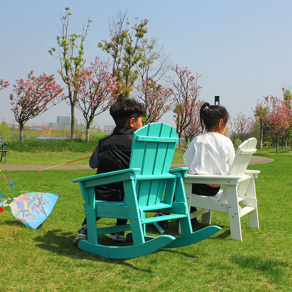 CCM001 Adirondack Schommelstoel met Brede Armleuning Zonder Formaldehyde Voor Kinderen In Patiotuin Geen Verf