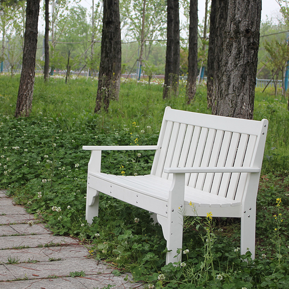 Lichtbestendige HDPE-tuinbankstoel