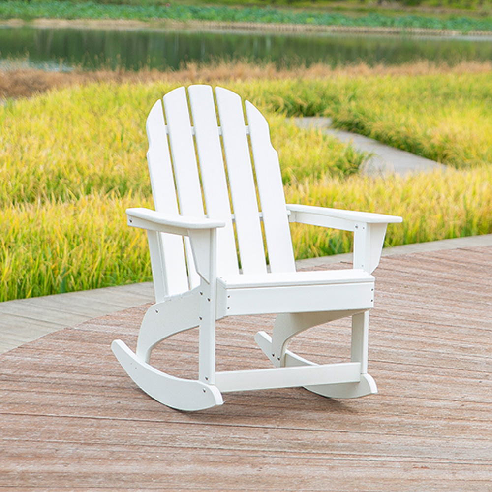 ADM011 Witte Patio Leisure Schommelstoel - Adirondack-buitenstoel