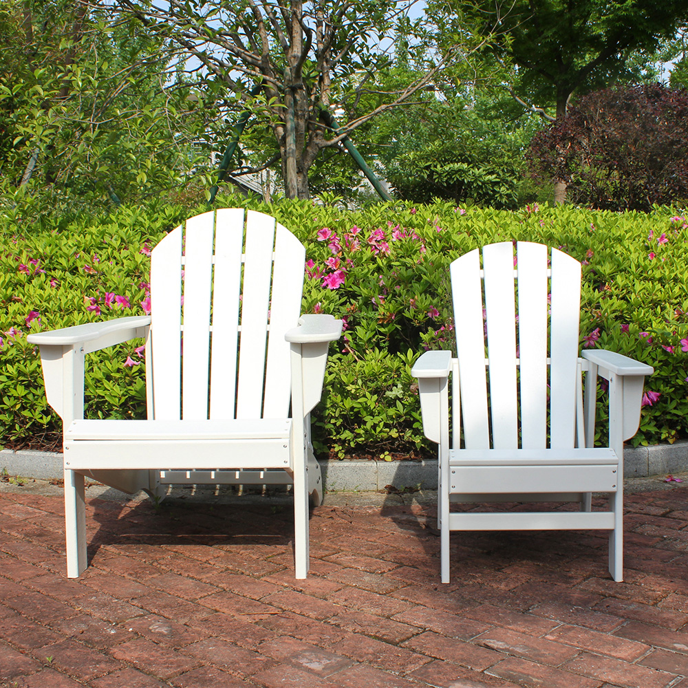 ADM003 Wit Oranje Adirondack Strandstoel - Tuinmeubilair HDPE Stoel