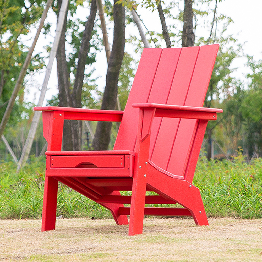 Hoe zorgt HDPE-materiaal voor de slagvastheid van het product bij de productie van de Adirondack-stoel?