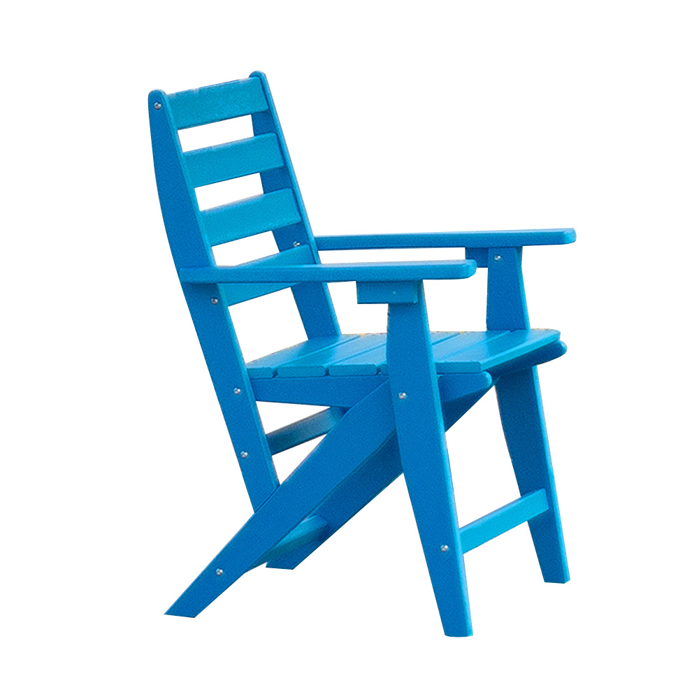 Eetset Blauw tuinmeubilair HDPE eetkamerstoel