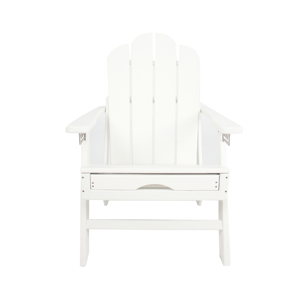 ADM006 Strand Vrije tijd HDPE Adirondack stoel-uittrekbare stoel Outdoor fauteuil