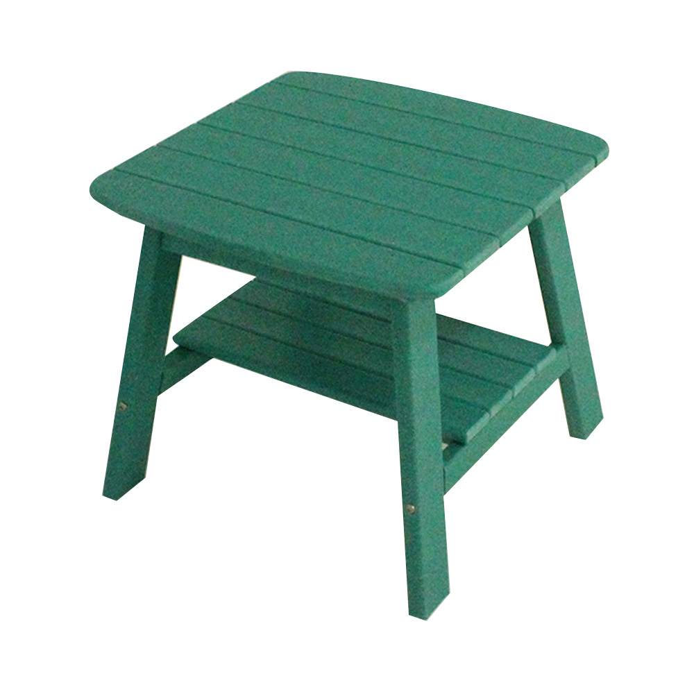 TTM001 HDPE 2-laags uittrekbare patio Adirondack schommelstoel voor buiten met bijzettafel