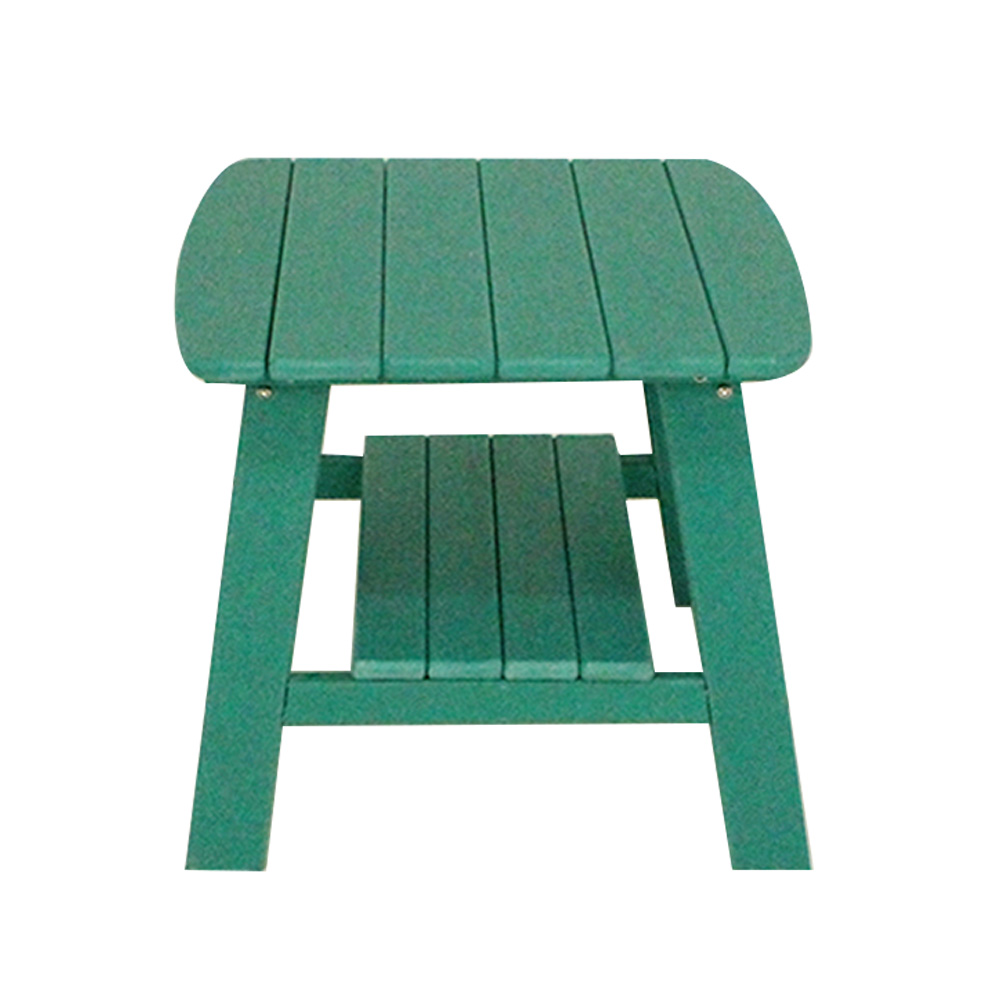 TTM001 HDPE 2-laags uittrekbare patio Adirondack schommelstoel voor buiten met bijzettafel