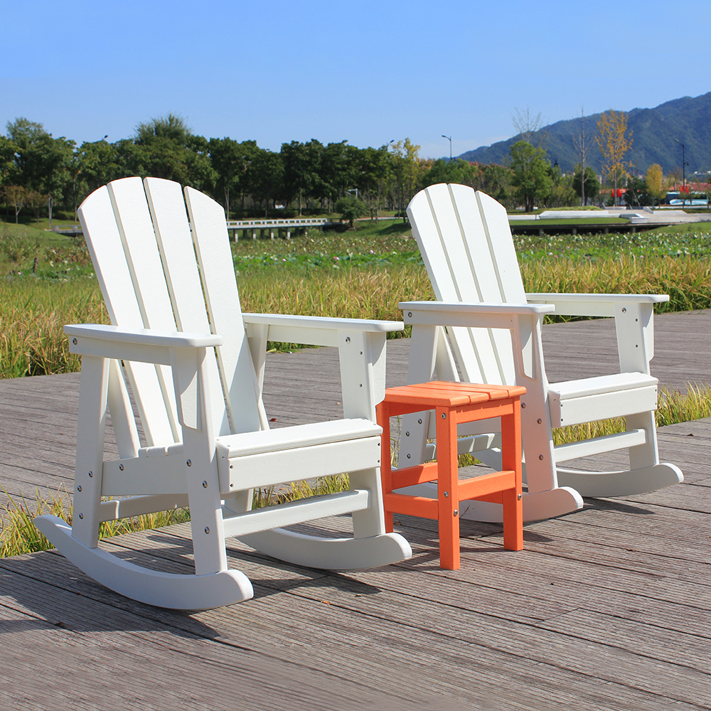 Witte set combinatie buiten Adirondack kinderstoel