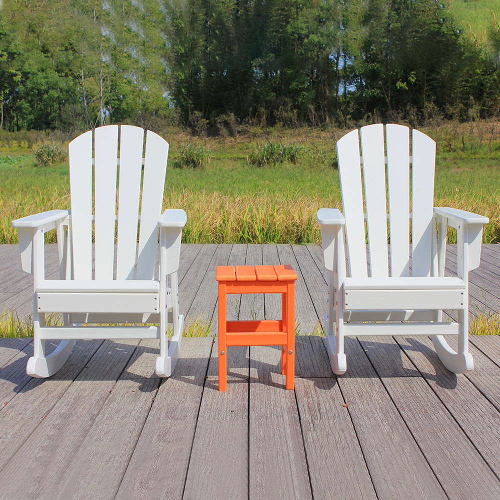 Witte set combinatie buiten Adirondack kinderstoel