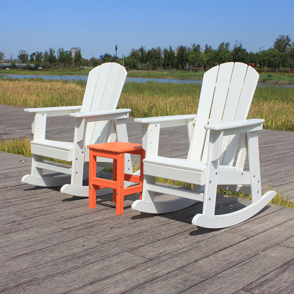 Witte set combinatie buiten Adirondack kinderstoel