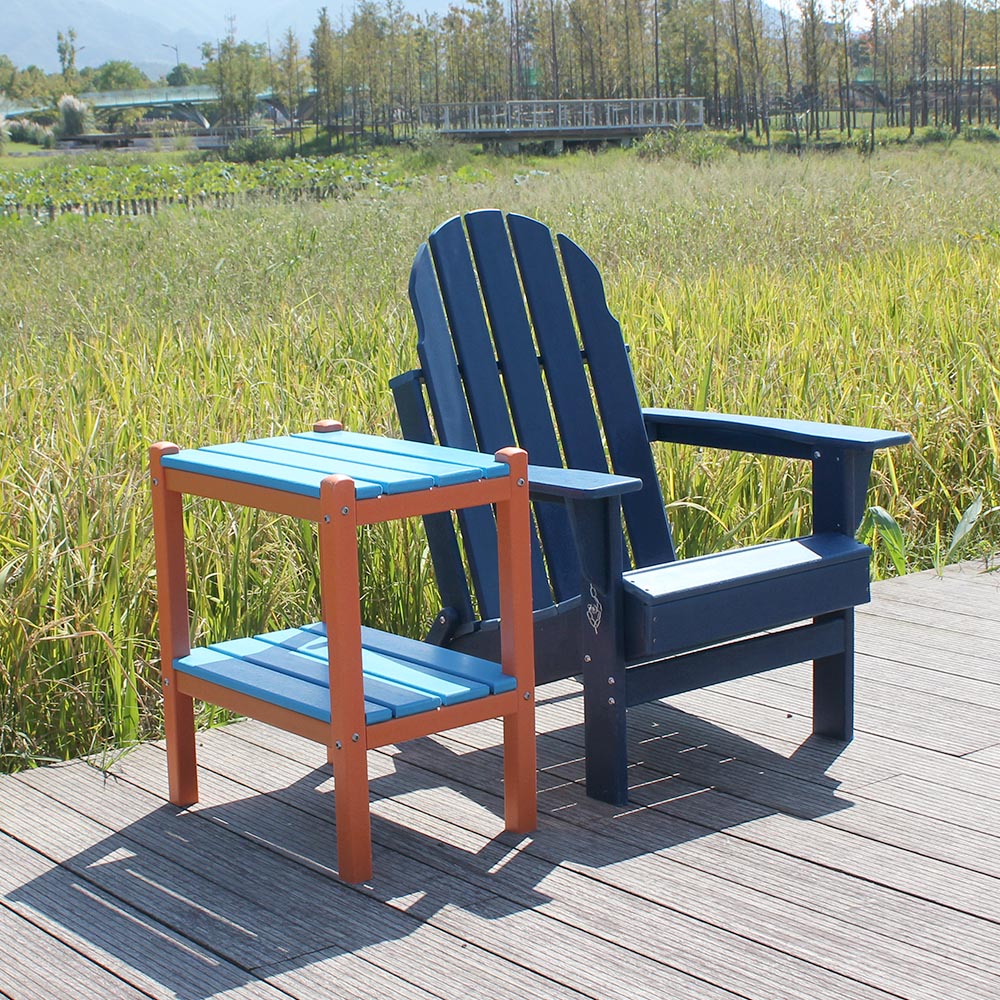 ADS204 Duurzamere weerbestendige HDPE Adirondack-stoel voor buiten